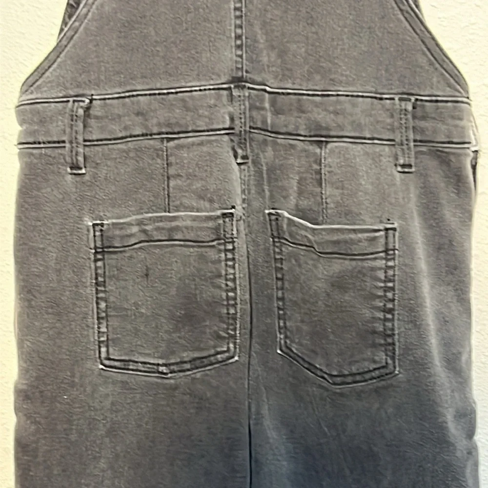 OshKosh Black Wash Kids Denim Overalls Size 10